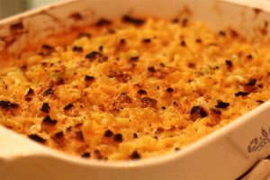 Mac and Cheese in Casserole Pan