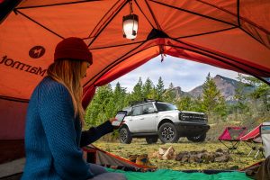 Silver 2021 Ford Bronco in Mountains