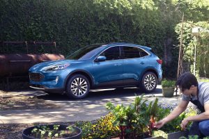 Blue 2021 Ford Escape