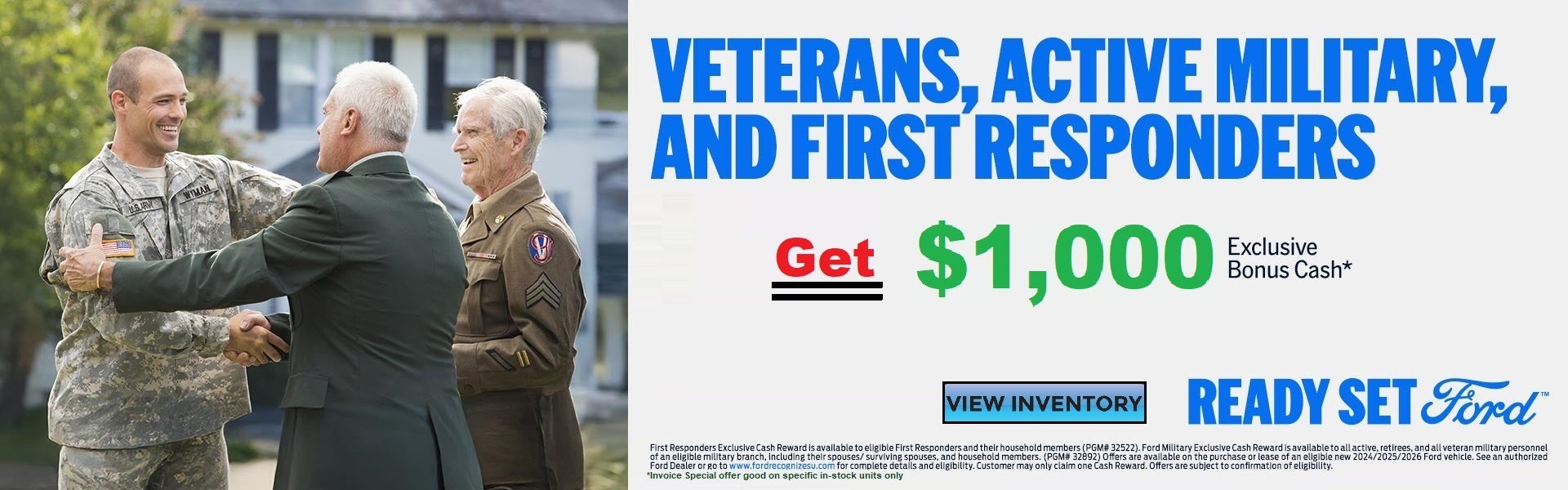 Veterans, Active Military and First Responders